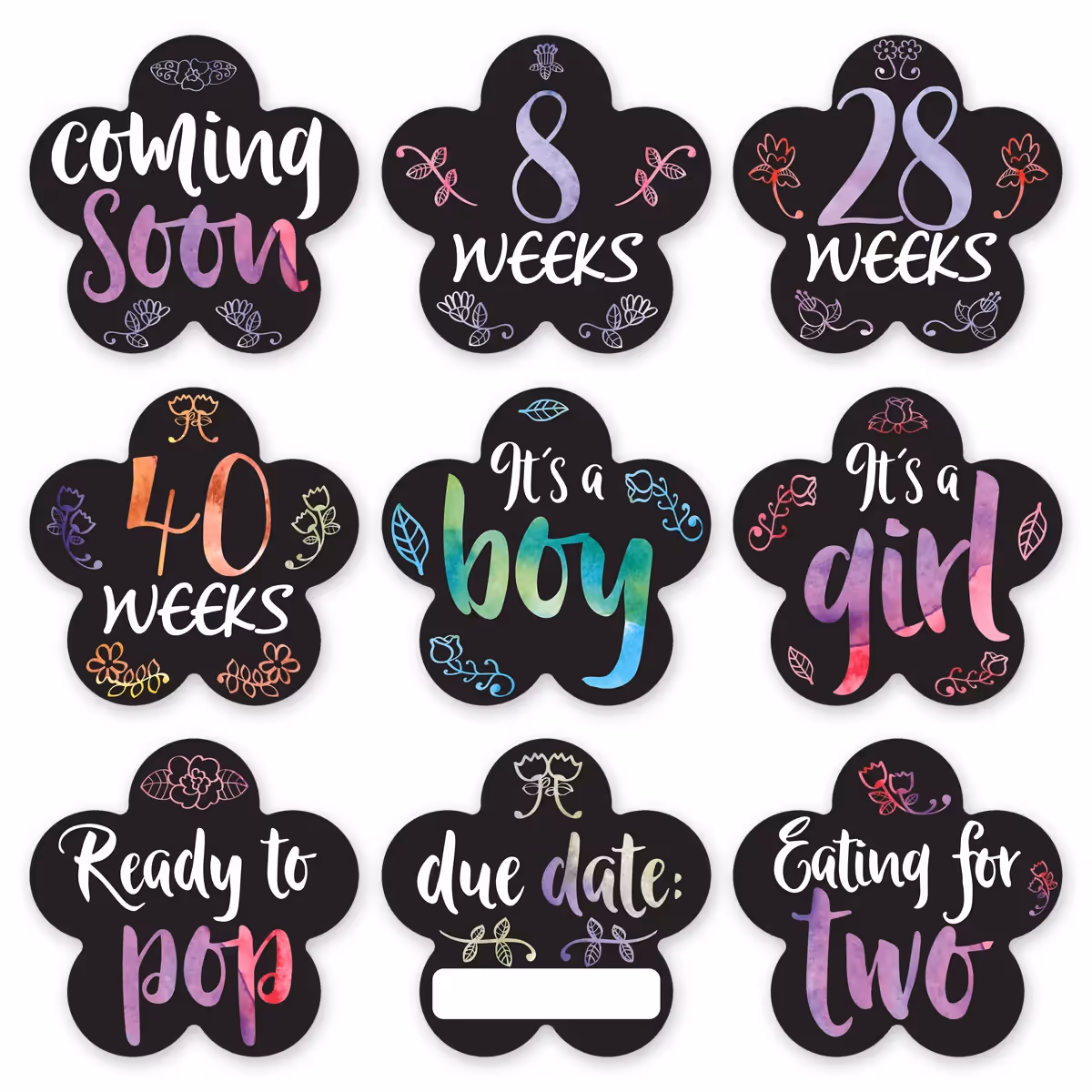 Pregnancy Stickers weekly belly stickers
